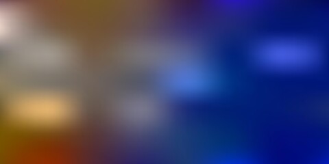 Light blue, yellow vector gradient blur background.