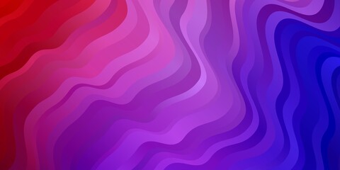 Obraz premium Light Blue, Red vector backdrop with curves. Bright illustration with gradient circular arcs. Best design for your ad, poster, banner.