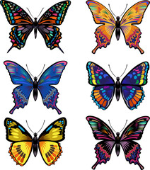 Fototapeta na wymiar Beautiful Butterfly Tattoo