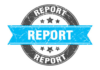 report round stamp with ribbon. label sign