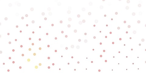 Light orange vector natural artwork with flowers.