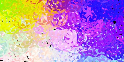 Light multicolor vector backdrop with triangles, lines.