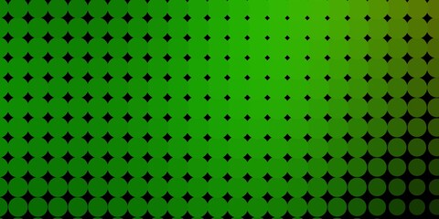 Light Green vector template with circles. Illustration with set of shining colorful abstract spheres. Design for posters, banners.