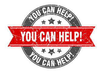 you can help round stamp with ribbon. label sign