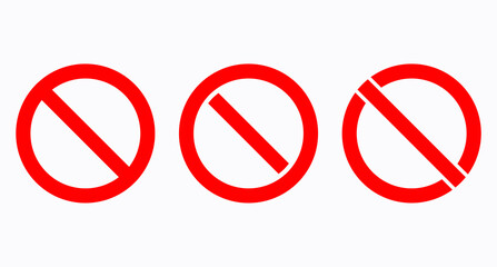 icon is prohibited from entering and not allowed