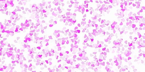 Light pink vector pattern with abstract shapes.