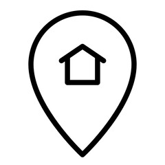 rael estate line style icon. suitable for your creative project.