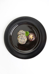 korean food, shiitake pancake - jeon