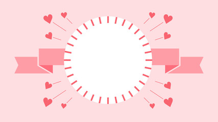 かわいい水色ハートの背景素材 バレンタイン ホワイトデー 結婚 赤ちゃんのイメージ Wall Mural Spica