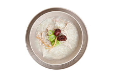 korean food, chicken porridge