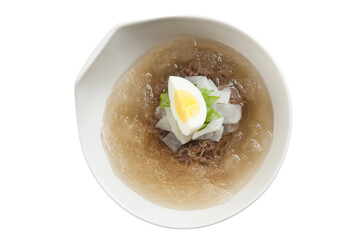 korean food, cold noodles - naengmyeon