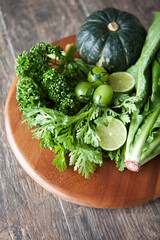 various fresh vegetables