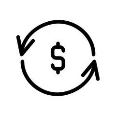 finance line style icon. suitable for your creative project.