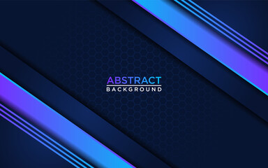 Abstract dark navy background with gradient blue line