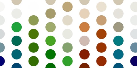 Light green, red vector template with circles.