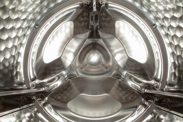 Washing machine drum wheel close up