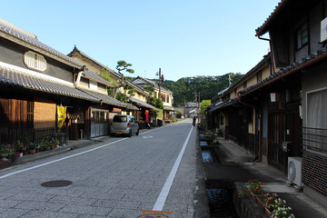 Situation around old town Oka of Asuka, Japan