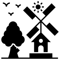 Windmill Landscape