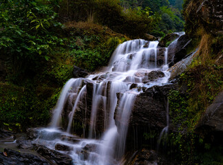 Waterfall in the path of Himalayan streams