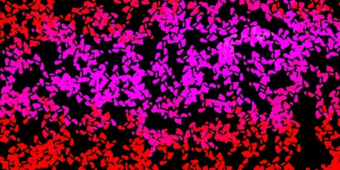 Dark pink vector texture with memphis shapes.