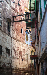 Building exterior in old town, Jodhpur, Rajasthan, India