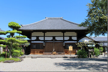 Main buildings of Asukadera Temple in Asuka