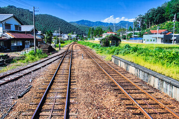 長良川鉄道風景と鉄路