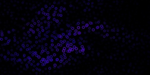 Dark purple vector background with spots.
