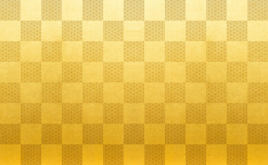 Money. Plaid. Checkered pattern. Golden. texture.
金　チェック柄　市松模様　金色　テクスチャ　麻の葉