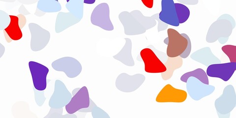 Obraz premium Light blue, red vector texture with memphis shapes.