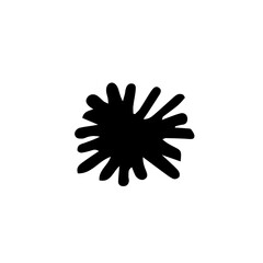 Hand drawn doodle snow flakes.