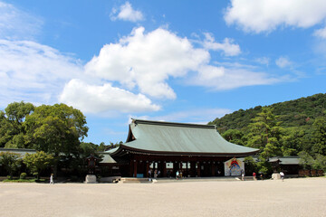 Kashihara Jingu Temple from outside in Nara