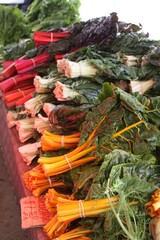 Naklejka premium red vegetable at the farmer's market