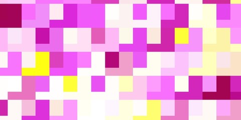 Light Pink, Yellow vector background with rectangles. Illustration with a set of gradient rectangles. Pattern for business booklets, leaflets