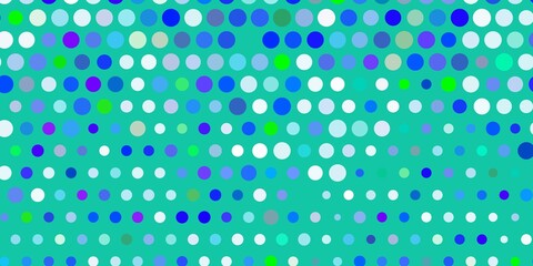 Light blue, green vector texture with disks.