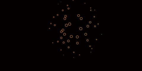 Dark Green, Yellow vector layout with circles. Abstract decorative design in gradient style with bubbles. Pattern for websites, landing pages.