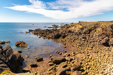 Yeu island in France, the coast