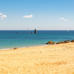Yeu island in France, beach