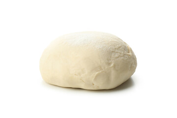 Fresh dough ball isolated on white background