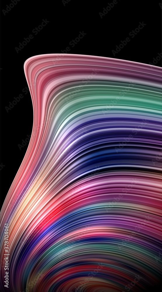 Poster modern futuristic colorful flow with dynamic element background