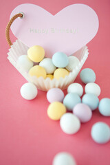 candies and card
