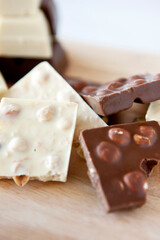 pieces of chocolate bar