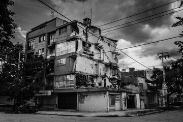 House in ruins after the earthquake of September 19, 2017.