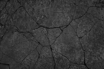 Dark surface with crack
