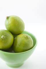 fresh green limes