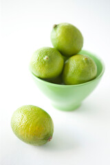 fresh green limes