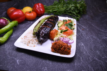 Patlican kebabi, patlican kebap, Auberginen kebap