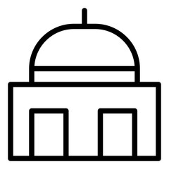 mosque line style icon. suitable for your creative project.