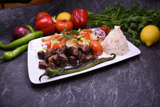 Ciger Sis kebap, Ciğer şiş kebap, leberst&uuml;cke