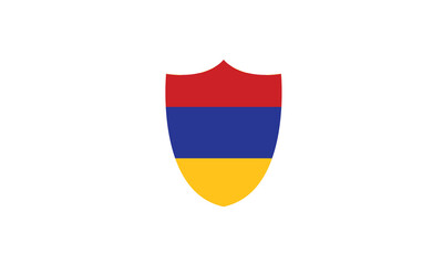 Armenia flag shield vector illustration